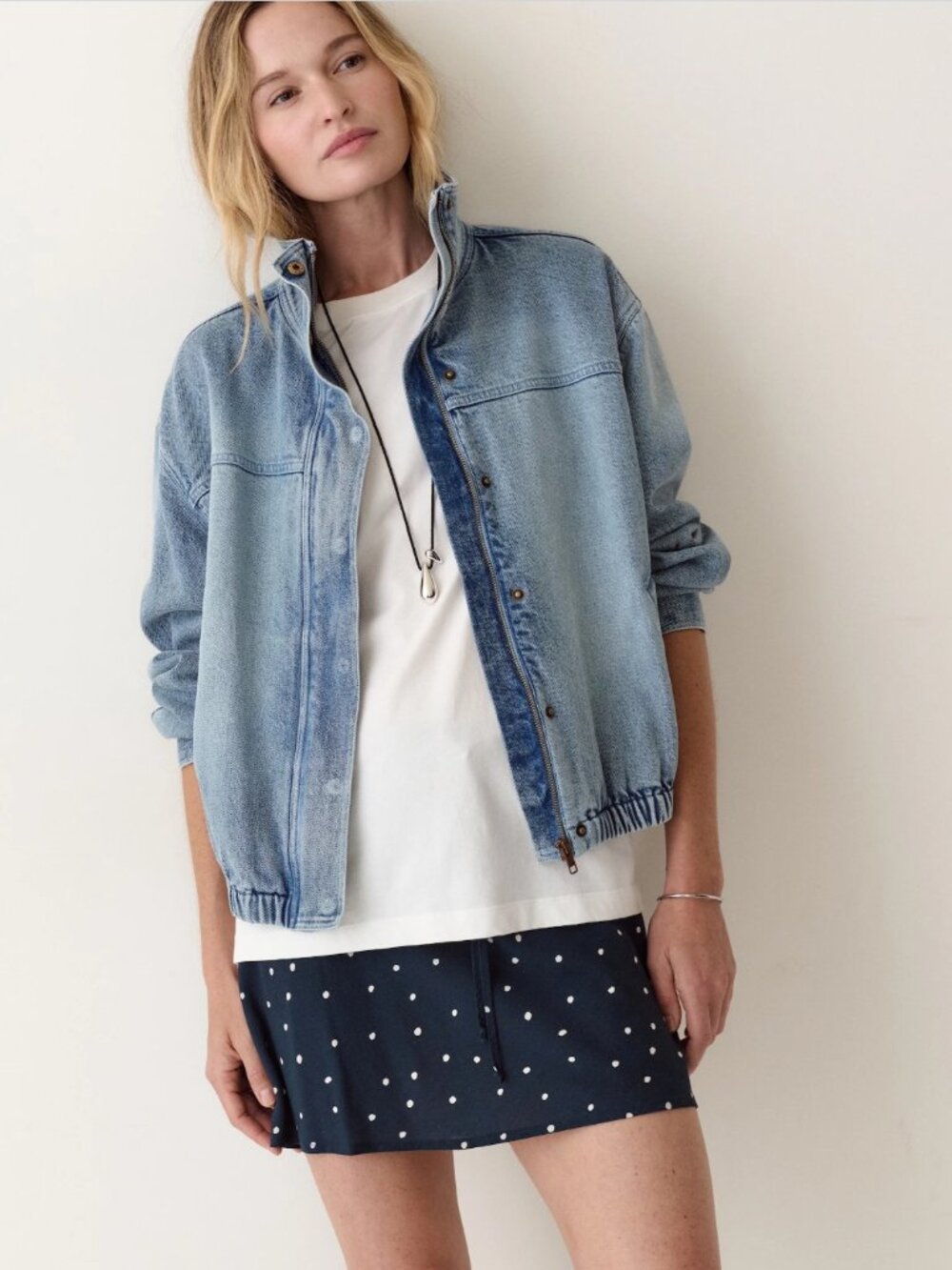 Stevie Denim Bomber, NWT